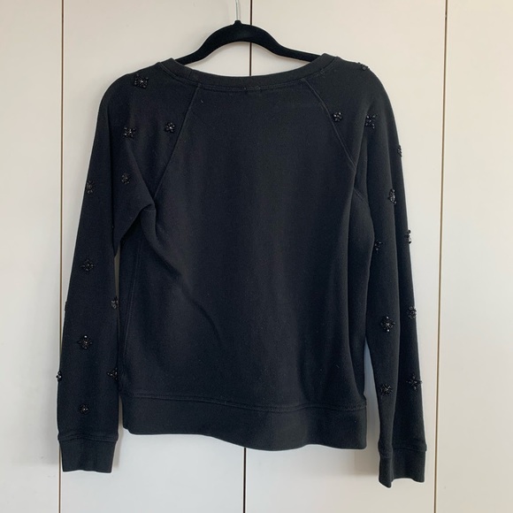 J crew Embellished Pullover in Black - Picture 3 of 8